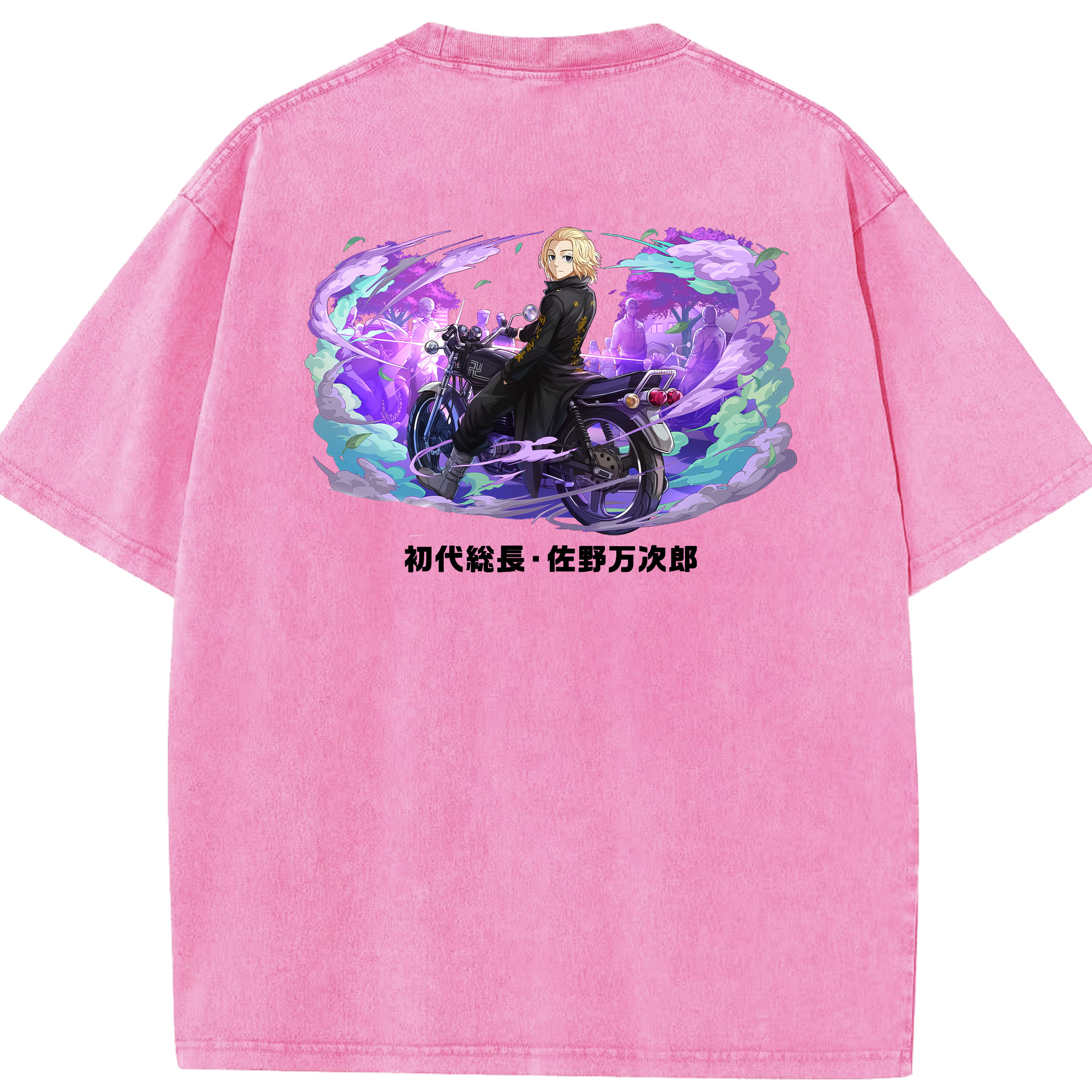 （画像用） 東京リベンジャーズ Tokyo Revengers 綿100% ヴィンテージ風 半袖Tシャツ（背面プリント）